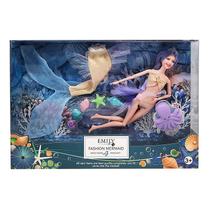 Boneca Emily Sereia Fashion Mermaid Polvo QJ137B - Dorémi
