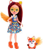 Boneca Enchantimals Felicity Fox com Flick - Cabelos Longos e Roupinhas - 6 Polegadas (3 a 8 anos)