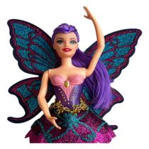 Boneca Estilo Barbie Bailarina Com Asas Brilhantes Articulada