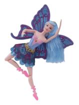 Boneca Estilo Barbie Bailarina Com Asas De Borboleta E Pente Personalizado