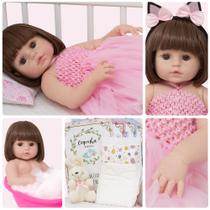 Boneca Estilo Reborn Bailarina Coelhinha Baby Envio Imediato