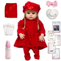 Boneca Estilo Reborn Nicole Loira Fofinha Diversos Itens Boneca Estilo Reborn Nicole Loira Fofinha Diversos Itens