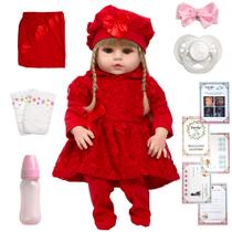 Boneca Estilo Reborn Nicole Loira Fofinha Diversos Itens Boneca Estilo Reborn Nicole Loira Fofinha Diversos Itens