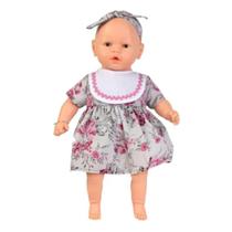 Boneca Estrela Nenezinho Fecha Olhos Chupeta Sapato 44cm
