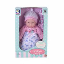 Boneca Evellyn Reborn Soninho com Mantinha