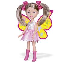 Boneca Fada de Brinquedo Baby Fadinha Cores Sortidas Menina