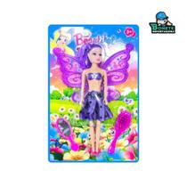 Boneca Fada Encantada 15cm com Asas LED + Acessórios de Beleza Boneca Fada Encantada 15cm com Asas LED + Acessórios de Beleza