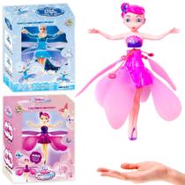 Boneca Fadinha Mágica Recarregável Drone com Luz Controle Remoto e Sensor Boneca Fadinha Mágica Recarregável Drone com Luz Controle Remoto e Sensor