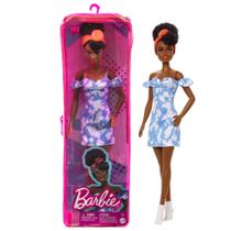 Boneca fashion Barbie Fashionistas 185 com cabelo preto penteado Boneca fashion Barbie Fashionistas 185 com cabelo preto penteado