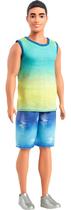 Boneca Fashion Barbie Fashionistas Ken 236 - Regata Azul e Verde