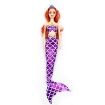 Boneca Fashion Doll Sereia Dream Doll Roxa - Candide