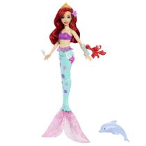 Boneca fashion Mattel Disney Princess Ariel com Dolphin Squirter
