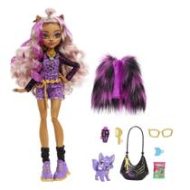 Boneca fashion Monster High Clawdeen Wolf com acessórios