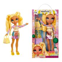 Boneca Fashion Rainbow High Sunny 28cm com Roupa Amarela