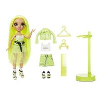 Boneca Fashion Verde Neon c/ Acessórios - Mix & Match c/ 2 Roupas! Ideal p/ Crianças de 6 a 12 anos
