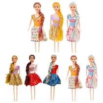 Boneca Fashionista com Tranças Modelos Brinquedo Infantil