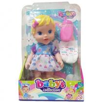 Boneca Faz Xixi com Mamadeira Babys Collection +3 Super Toys