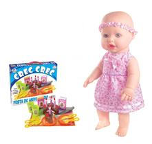 Boneca Faz Xixi de Verdade Sapekinha Jogo Festa Aniversário
