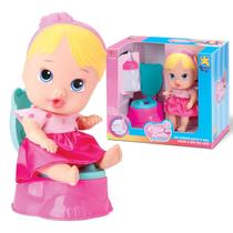 Boneca Faz Xixi Menina Little Dolls Bebê Alive C/ Privadinha