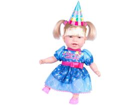 Boneca Feliz Aniversário Sonho Azul com Acessórios - Cotiplás