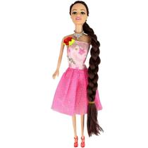 Boneca Fer Fashion Penteados Incriveis Com Vestido Colors