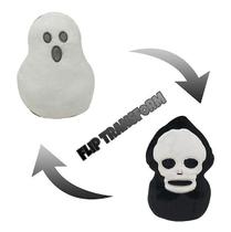 Boneca flip de dupla face reversível Ghost de pelúcia