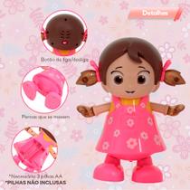 Boneca Fofa Dance Girl Brilha e Toca Musica Com Movimento
