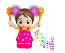 Boneca fofinha a pilhas que dar cambalhotas com luz , som ( mine)