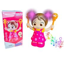 Boneca Fofinha Rosa Pula Pula Divertida Luzes Sons Boneca Fofinha Rosa Pula Pula Divertida Luzes Sons