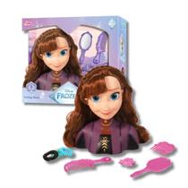 Boneca Frozen Anna Busto Para Pentear Disney Baby Brink