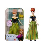 Boneca Frozen Anna Musical Princesas Disney - Mattel