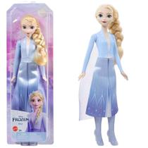 Boneca Frozen Rainha Elsa Saia+Capa Lilas Cintilante Mattel