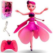 Boneca Frozen Voadora de Controle Remoto C/ Luz Elsa Anna