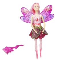 Boneca garota fada com escova na cartela - SATYAM Boneca garota fada com escova na cartela - SATYAM