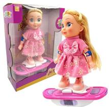 Boneca garota radical com skate