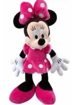 Boneca Gigante De Pelúcia Minnie Vestido Rosa.50 cm