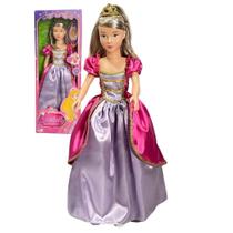 Boneca Gigante Isabelly Princesa Articulada 80cm, Brink Model, Presente Crianças +3 Anos Boneca Gigante Isabelly Princesa Articulada 80cm, Brink Model, Presente Crianças +3 Anos