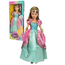Boneca Gigante Isabelly Princesa Articulada 80cm, Brink Model, Presente Crianças +3 Anos