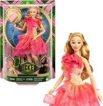 Boneca Glinda Com Cabelo Loiro E Roupa De Baile Wicked Hxt63