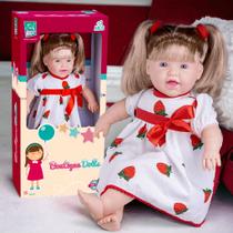 Boneca Grande 53cm Boutique Dolls C/ Cabelo Loira - Brinque para Menina - Super Toys