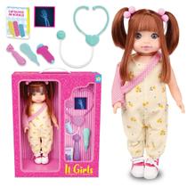 Boneca Grande IT Girl C/ Acessórios Paciente Dodói Hospital