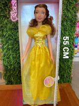 Boneca Grande Princesa Bella 55 CM Disney Perfeita Infantil