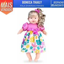 Boneca Grande Thaily 50 Frases Infantil Anjo Brinquedos - Angel Brinquedos