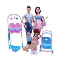 Boneca Grávida De 11,5 Polegadas Com Carrinho, Cama E Cadeira, Acessórios Para Bonecas, Presente