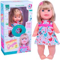 Boneca Graziela Fala Frases Ensina Som Numeros Formas Cores