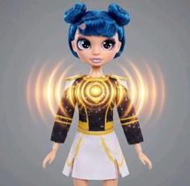 Boneca Guerreira Do K-Pop 30cm Articulada com Acessório, Música e Luz MODELO:ZOEY CABELO AZUL
