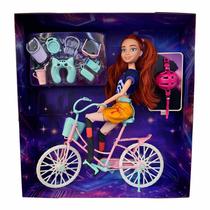 Boneca Guerreiras Do K-pop Na Bicicleta Com Acessórios