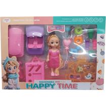 Boneca Happy Time com Acessórios - Futuro Boneca Happy Time com Acessórios - Futuro