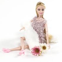 Boneca Helena Fashion Vestido Rosa Havan Toys - HBR0660 - H. TOYS