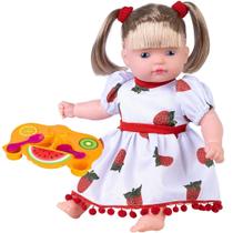 Boneca Helena Papinha Bebê Menina 35cm - Super Toys